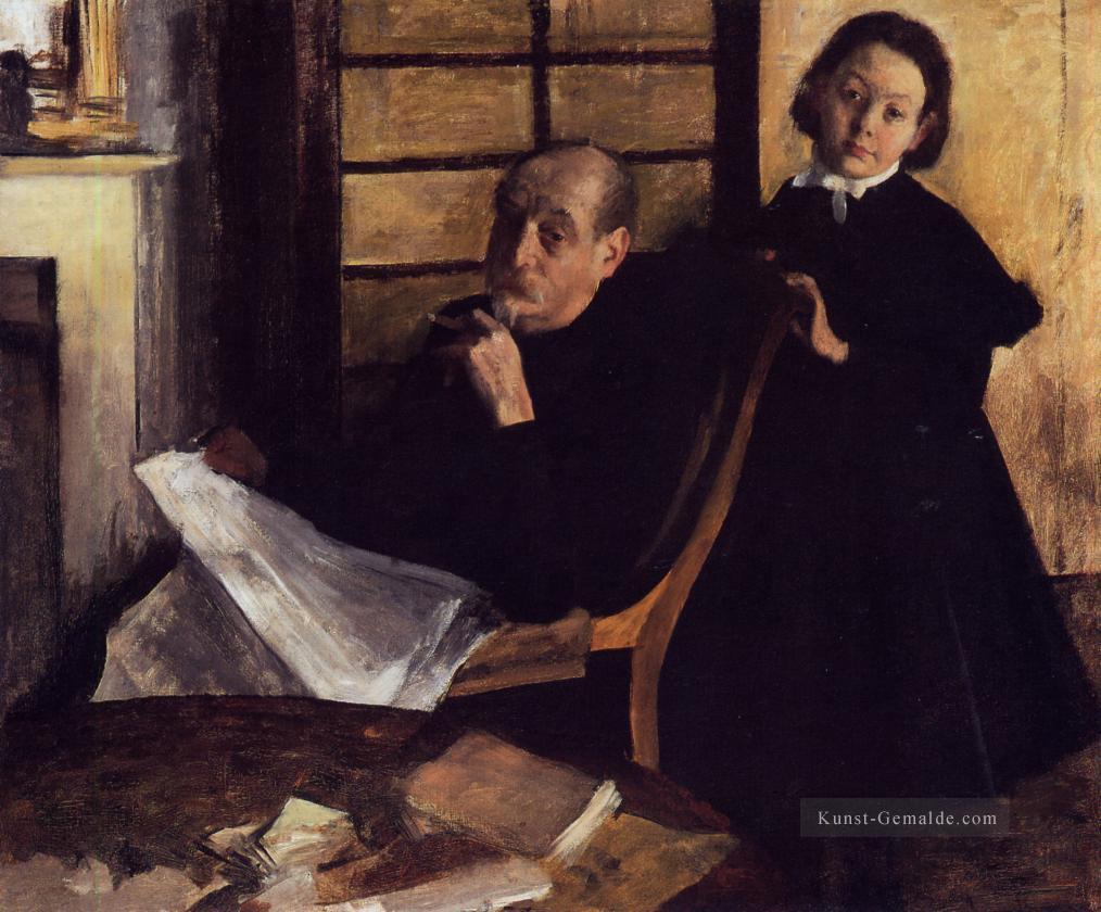 Henri De Gas und seine Neice Lucie Degas Edgar Degas Ölgemälde